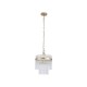 Searchlight-11200-1GO - Lara - Brushed Gold Pendant with Clear Glass Rods