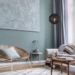 Wicker - Black Pendant with Rope Shade Wicker - Black Pendant with Rope Shade