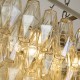 Searchlight-11243-11AB - Alba - Antique Brass 11 Light over Island Fitting with Amber Glass