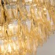 Searchlight-11243-13AB - Alba - Antique Brass 13 Light Chandelier with Amber Glass