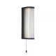 Searchlight-11341BK - Rue - Black Wall Lamp with Clear Glass Rods IP44