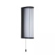 Searchlight-11341BK - Rue - Black Wall Lamp with Clear Glass Rods IP44