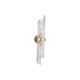 Searchlight-11500-2GO - Lara - Brushed Gold 2 Light Wall Lamp with Clear Glass Rods