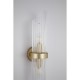 Searchlight-11500-2GO - Lara - Brushed Gold 2 Light Wall Lamp with Clear Glass Rods