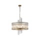 Searchlight-11600-6GO - Lara - Brushed Gold 6 Light Centre Fitting with Clear Glass Rods