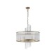 Searchlight-11600-6GO - Lara - Brushed Gold 6 Light Centre Fitting with Clear Glass Rods