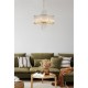 Searchlight-11600-6GO - Lara - Brushed Gold 6 Light Centre Fitting with Clear Glass Rods