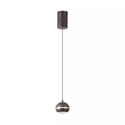 Meteor - Black Nickel CCT Pendant with Clear Diffuser