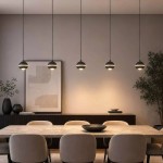 Meteor - Black Nickel CCT over Island Fitting with Clear Diffuser