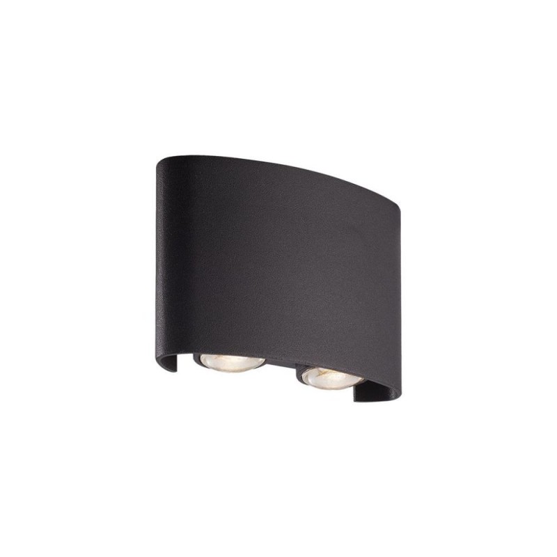 Searchlight-1224-4BK - Shadows - Black LED Up & Down Wall Lamp IP44