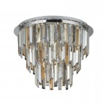 Clarissa - Crystal with Chrome 5 Light Ceiling Lamp Clarissa - Crystal with Chrome 5 Light Ceiling Lamp