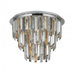 Clarissa - Crystal with Chrome 5 Light Ceiling Lamp