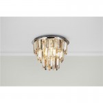 Clarissa - Crystal with Chrome 5 Light Ceiling Lamp Clarissa - Crystal with Chrome 5 Light Ceiling Lamp