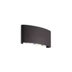 Shadows - Black LED Up & Down Wall Lamp IP44