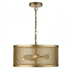 Fishnet - Matt Gold Mesh 3 light Pendant