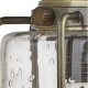 Searchlight-1261AB - Pipes - Antique Brass Wall Lamp with Seeded Glass