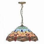 Dragonfly - Tiffany Glass Single Pendant Dragonfly - Tiffany Glass Single Pendant