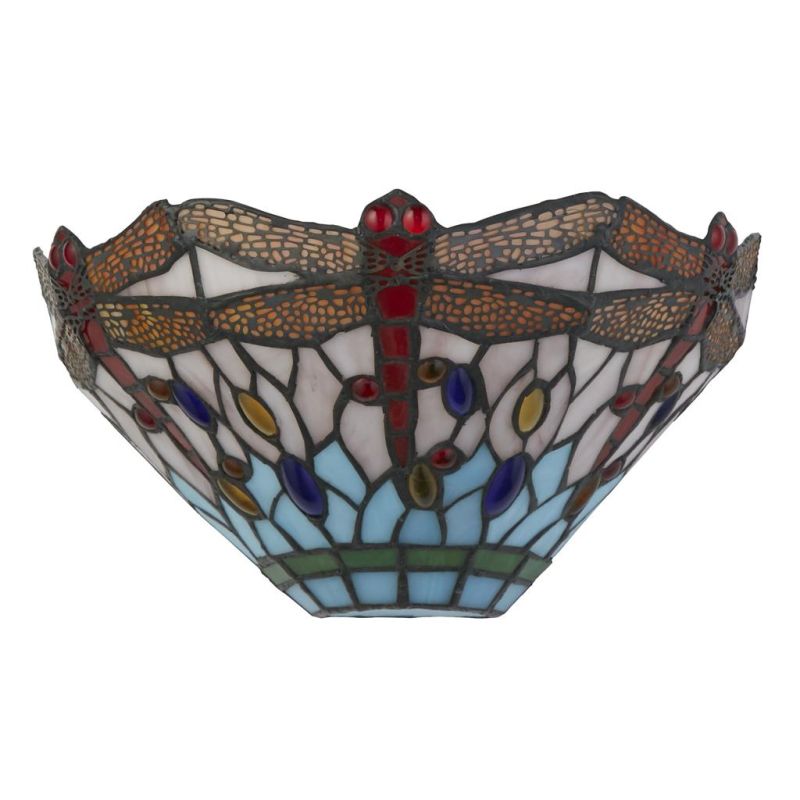 Searchlight-1283-17 - Dragonfly - Tiffany Glass Wall Lamp