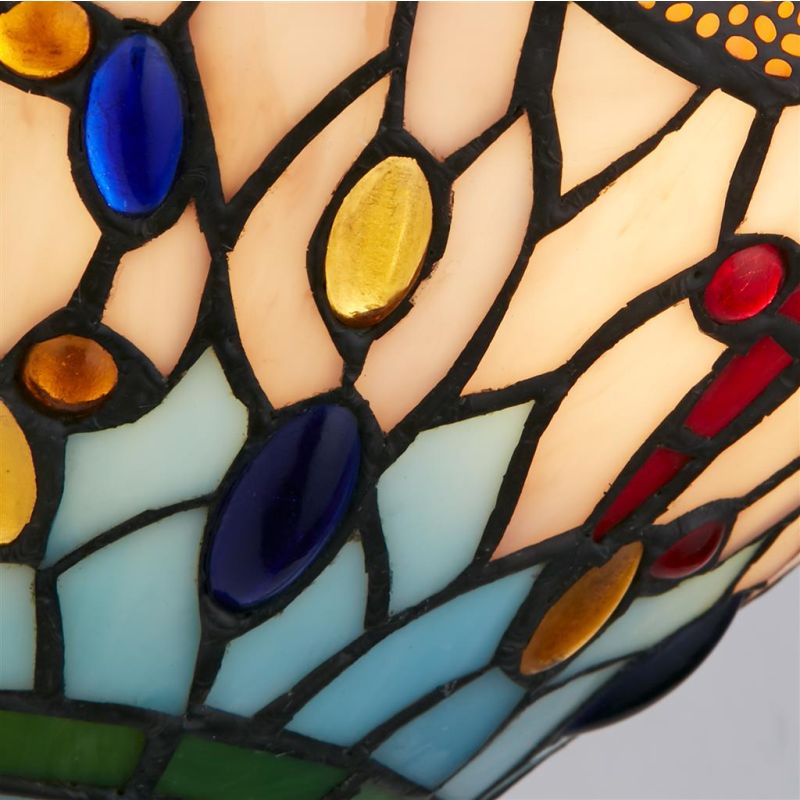 Searchlight-1283-17 - Dragonfly - Tiffany Glass Wall Lamp