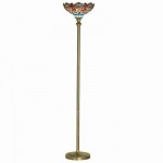 Dragonfly - Tiffany Glass 1 Light Floor Lamp Dragonfly - Tiffany Glass 1 Light Floor Lamp