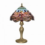 Dragonfly - Tiffany Glass 1 Light Table Lamp Dragonfly - Tiffany Glass 1 Light Table Lamp