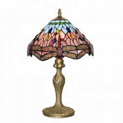 Dragonfly - Tiffany Glass 1 Light Table Lamp Dragonfly - Tiffany Glass 1 Light Table Lamp