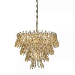 Monarch - Gold 10 Light Chandelier with Crystal