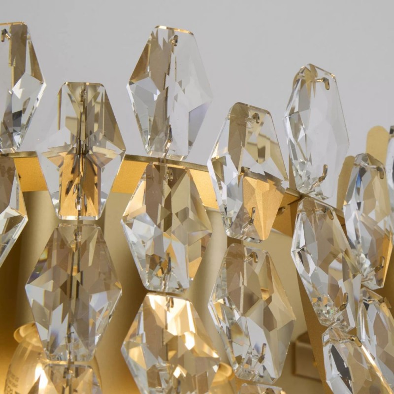 Searchlight-13323-2GO - Monarch - Gold 2 Light Wall Lamp with Crystal