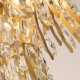 Searchlight-13323-3GO - Monarch - Gold 3 Light Semi Flush with Crystal