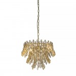 Monarch - Gold 5 Light Chandelier with Crystal
