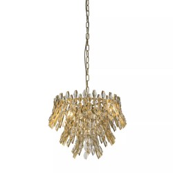 Monarch - Gold 5 Light Chandelier with Crystal