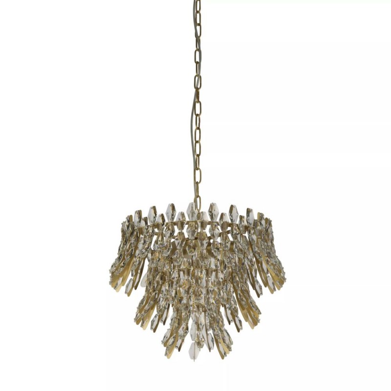 Searchlight-13323-5GO - Monarch - Gold 5 Light Chandelier with Crystal