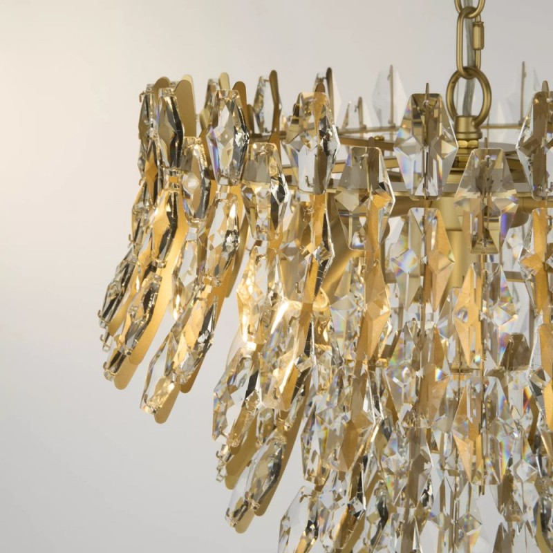Searchlight-13323-5GO - Monarch - Gold 5 Light Chandelier with Crystal