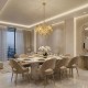 Searchlight-13323-5GO - Monarch - Gold 5 Light Chandelier with Crystal