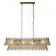Searchlight-13323-8GO - Monarch - Gold 8 Light over Island Fitting with Crystal