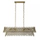 Searchlight-13323-8GO - Monarch - Gold 8 Light over Island Fitting with Crystal