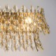 Searchlight-13323-8GO - Monarch - Gold 8 Light over Island Fitting with Crystal