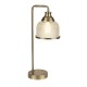 Table & Floor Lamp - Bistro II - Textured Clear Glass & Antique Brass Table Lamp Searchlight-1351-1AB - Bistro II - Textured Clear Glass & Antique Brass Table Lamp