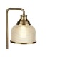 Table & Floor Lamp - Bistro II - Textured Clear Glass & Antique Brass Table Lamp Searchlight-1351-1AB - Bistro II - Textured Clear Glass & Antique Brass Table Lamp
