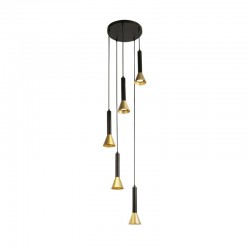 Signal - Black & Gold Cluster Pendant Signal - Black & Gold Cluster Pendant