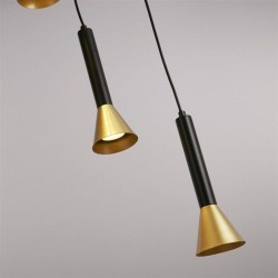 Signal - Black & Gold Cluster Pendant Signal - Black & Gold Cluster Pendant
