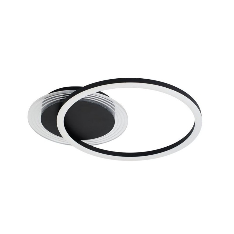 Searchlight-13650BK - Contour - Matt Black 2 Light LED Flush