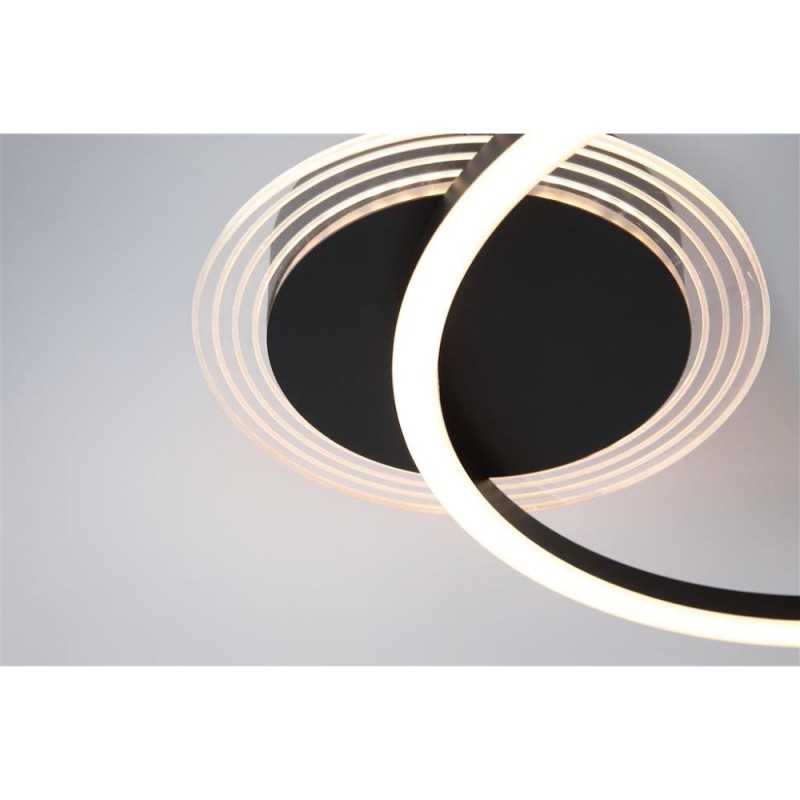 Searchlight-13650BK - Contour - Matt Black 2 Light LED Flush