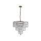 Searchlight-1375-5AB - Empire - Antique Brass 5 Light Chandelier with Clear Crystal