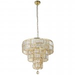 Empire - Satin Brass 5 Light Chandelier with Champagne Crystal Empire - Satin Brass 5 Light Chandelier with Champagne Crystal