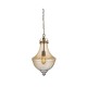 Ceiling Lights - Cairo - Amber Glass with Satin Bronze Single Pendant Searchlight-1458AM - Cairo - Amber Glass with Satin Bronze Single Pendant