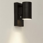 Rochester - Black Wall Lamp with Photocell