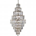 Empire - Antique Brass 13 Light Chandelier with Clear Crystal Empire - Antique Brass 13 Light Chandelier with Clear Crystal