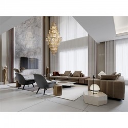 Empire - Satin Brass 13 Light Chandelier with Champagne Crystal Empire - Satin Brass 13 Light Chandelier with Champagne Crystal