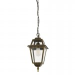 New Orleans - Outdoor Black & Gold Pendant with Glass New Orleans - Outdoor Black & Gold Pendant with Glass
